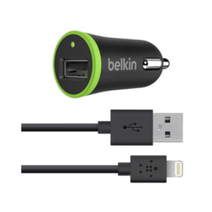 Belkin Car Charger with Lightning to USB Cable F8J078