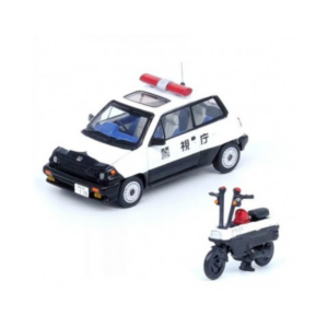 Honda City Turbo II Japanese Police Car w/Motocompo