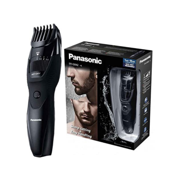 Panasonic Cordless Beard Trimmer (Black) ER-GB42K