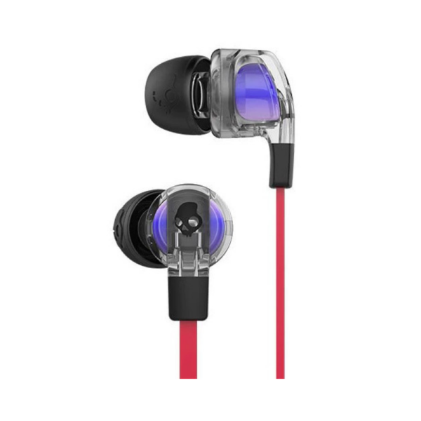 Skullcandy Smokin Buds 2 Earbuds Transparent Blue and Red