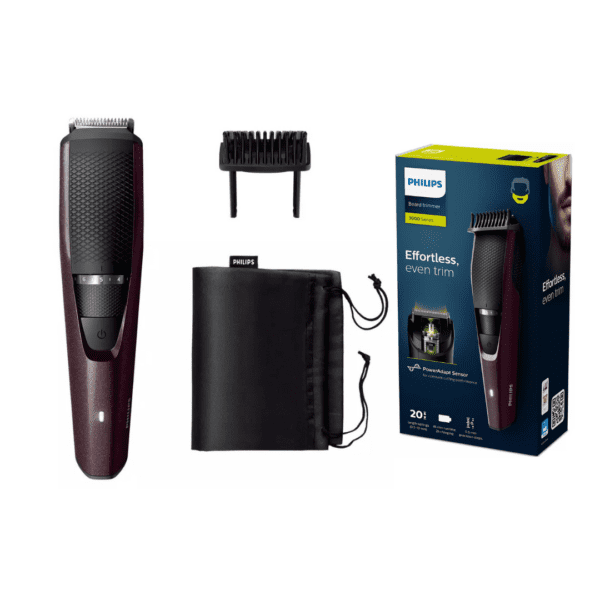 Philips Beard Trimmer Series 3000 BT3125/15 (Maroon)