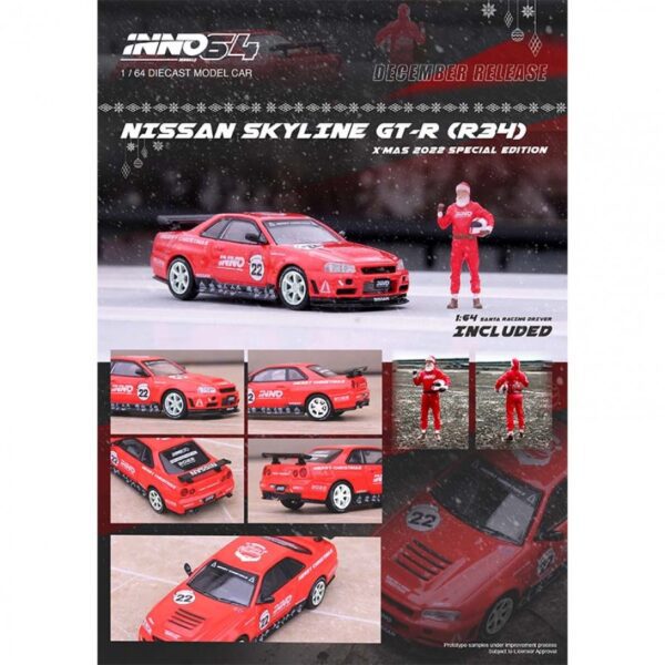 Nissan Skyline GT-R R34 `X`MAS 22` Special Edtion IN64-R34RT-XMAS22
