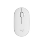 Logitech Pebble Wireless Mouse with BluetoothUSB (White)