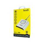 Budi 18W Wireless Phone Charger with Multi-Port Charging Station M8J027T-1