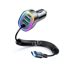 Joyroom JR-CL19 4-in-1 60W Wired Car Charger(Type-C/Lightning)