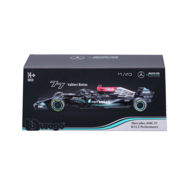 Bburago 1/43 2021 F1 Mercedes Benz AMG W12 E Valtteri Bottas #77