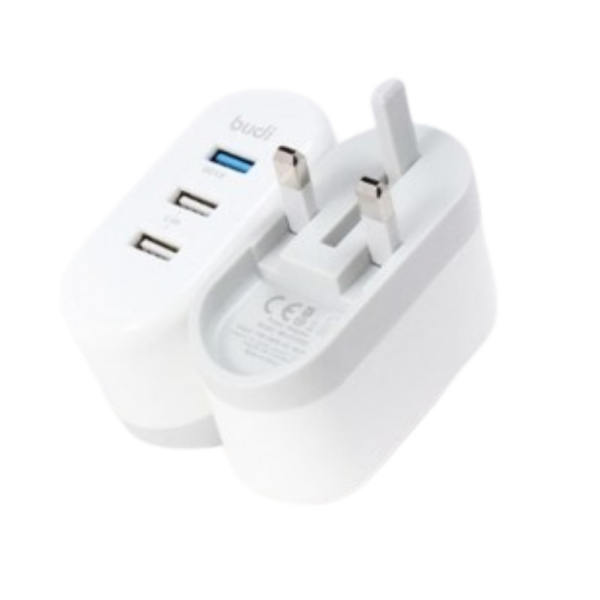 Budi Fast Home Charger with 3 USB Ports QC 3.0 M8J315QU