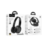 Hoco W46 Foldable Bluetooth Headphone (Black)-2