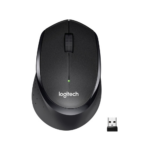 Logitech M331 Silent Plus Wireless Mouse (Black)