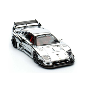 INNO64 LBWK Ferrari F40 Chrome Silver Hobby Expo China 2024 IN64-LBWKF40-CHS