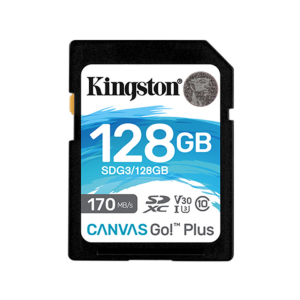 Kingston 128gb Canvas Go! Plus SD Memory Card CLASS 10 - 170MB/s