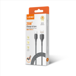 LDNIO LS852 25W Fast Charging USB3.0 Data Cable - 2M