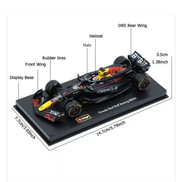 Bburago 1/43 F1 Model Car (Premium Version) Oracle Red Bull Racing 2024 RB20 #1 Max Verstappen 18-38098