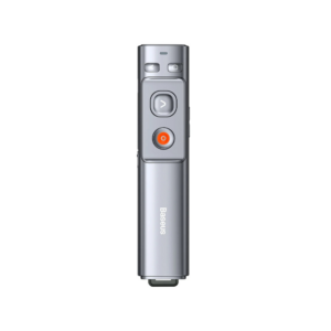 Baseus Orange Dot Wireless Presenter (Red Laser) Grey