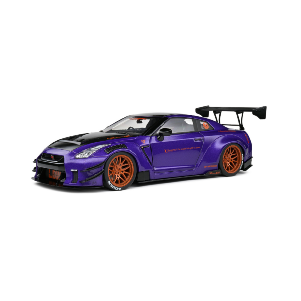 Solido 1:18 Nissan GT-R (R35) W/ Liberty Walk Body Kit 2.0 – PURPLEZILLA – 2022 S1805812