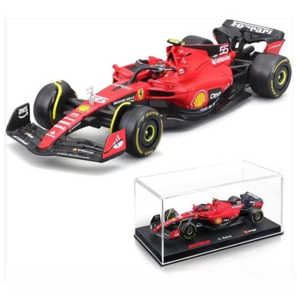 Bburago 1:24 F1 Model Car (Premium Edition) Scuderia Ferrari SF-23 2023 #55 Carlos Sainz 18-26808