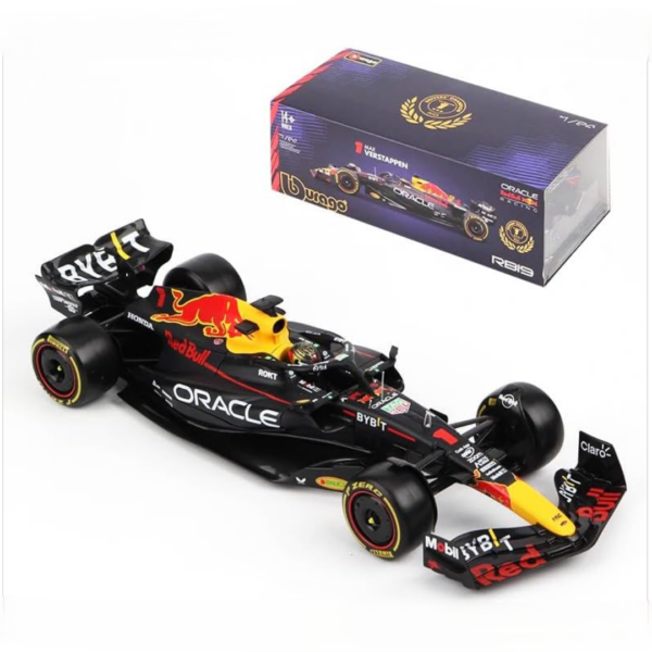 Bburago 1/24 F1 Model Car (Premium Version) Oracle Red Bull Racing 2023 RB19 #1 Max Verstappen 18-28030