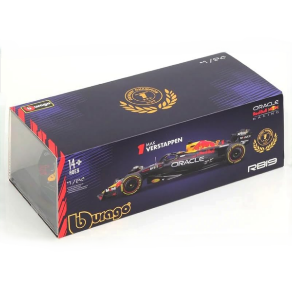 Bburago 1/24 F1 Model Car (Premium Version) Oracle Red Bull Racing 2023 RB19 #1 Max Verstappen 18-28030