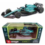 Bburago 1/43 F1 Model Car Aston Martin AMR23 #18 Lance Stroll 18-38090