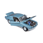 Maisto 118 Ford Mustang GT Cobra Jet 1968 (Metallic Skyblue) 31167-1