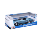 Maisto 118 Ford Mustang GT Cobra Jet 1968 (Metallic Skyblue) 31167-4