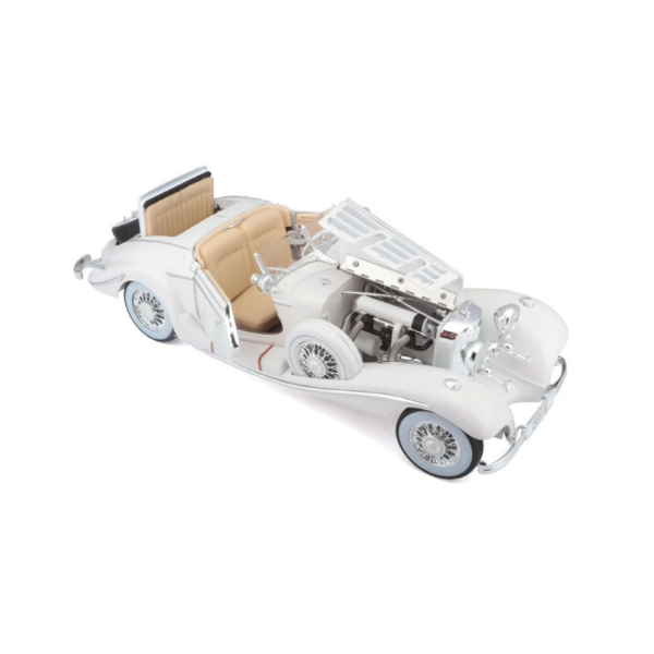 Maisto 1:18 Mercedes Benz 500K Special Roadster 1936 (White)