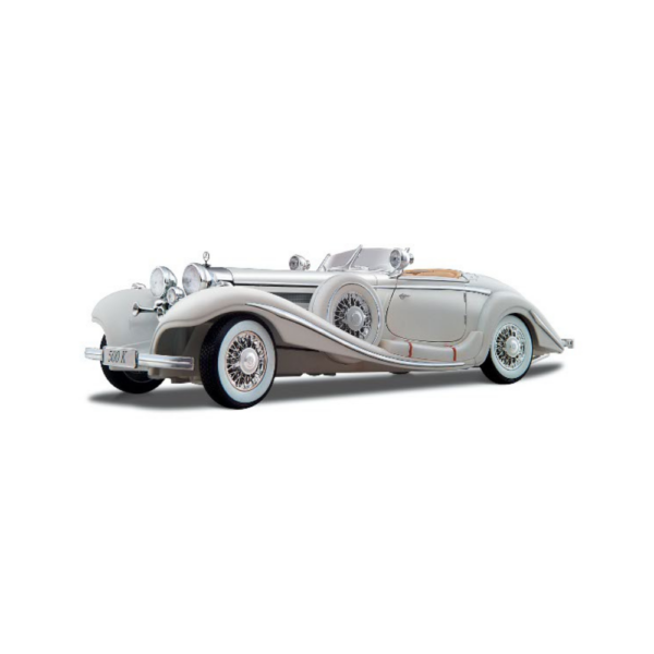 Maisto 1:18 Mercedes Benz 500K Special Roadster 1936 (White)