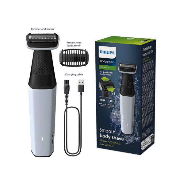 Philips Series 3000 Wet & Dry Full Body Groomer and Intimate Trimmer for Men BG3007/01