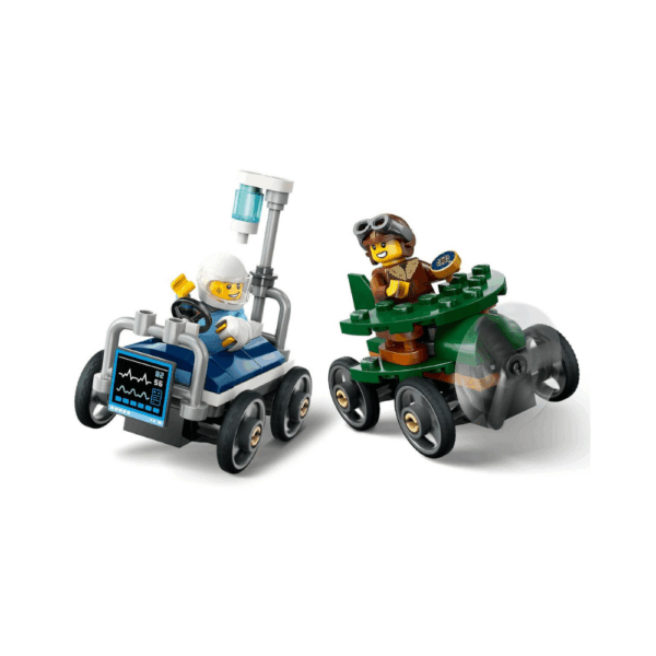 LEGO City Airplane vs. Hospital Bed Race Car Pack 60459