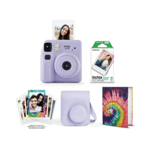 Fujifilm instax Mini SE Instant Camera Bundle (Lavender)