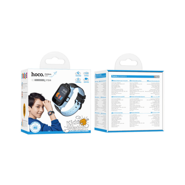 Hoco Y104 Smart Kids Smart Tracking Waterproof Watch (Blue) 4G (Nano Sim)