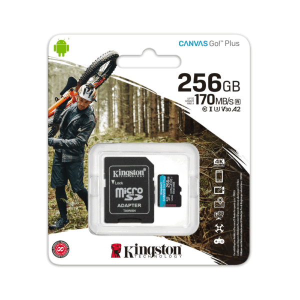 Kingston CANVAS Go Plus 256GB MicroSD Card