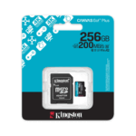 Kingston CANVAS Go Plus 256GB MicroSD Card 200MBs