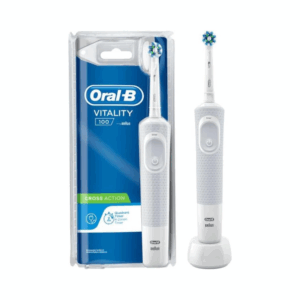 Oral-B Vitality 100 Crossaction Rechargeable Electric Toothbrush (White)