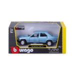 Bburago 124 1987 Mercedes-Benz 190E (Blue)-3