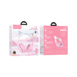 HOCO W42 Cats Ears Wireless Headphones (Cherry Blossom)-1