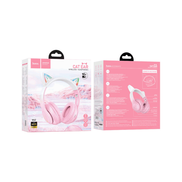 HOCO W42 Cats Ears Wireless Headphones (Cherry Blossom)