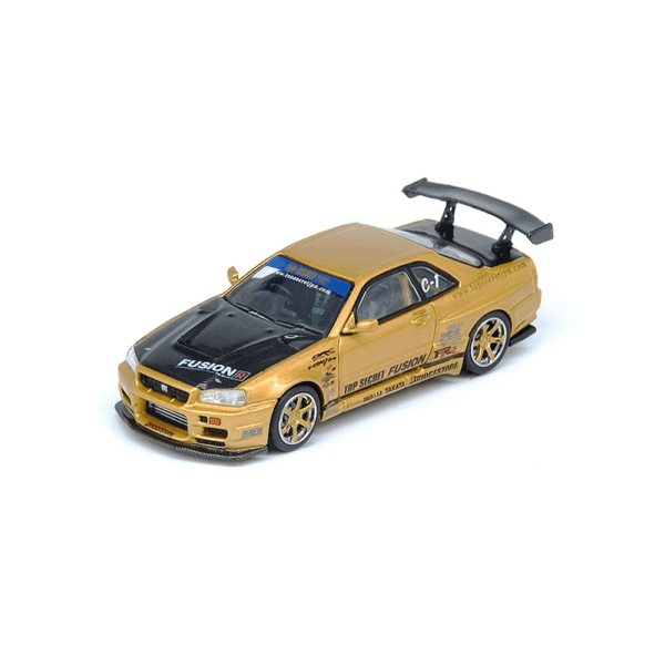 INNO64 Nissan Skyline GT-R (R34) Top Secret Gold IN64-R34TS-GOLD