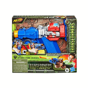 NERF Transformers Toys Rise of The Beasts Movie 2-in-1 Optimus Prime Blaster