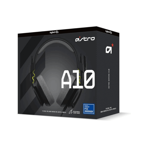 Logitech Astro A10 Wired Gaming Headset (Black)