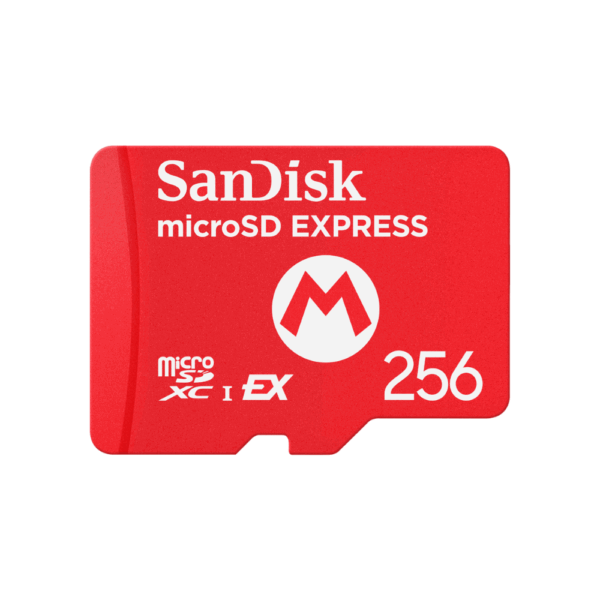 SanDisk Micro SD Express Card 256GB (Super Mario) for Nintendo Switch 2 SDSQXFN-256G-GR6ZN