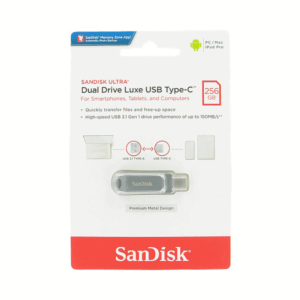 SanDisk Ultra Dual Drive Luxe 256GB Type-C Flash Drive SDDDC4-256G-G46