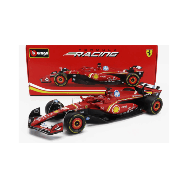Bburago 1/18 F1 Model Car SF-24 Team Scuderia Ferrari #16 Season 2024 Charles Leclerc 18-16815-L