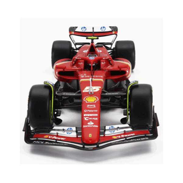 Bburago 1/18 F1 Model Car SF-24 Team Scuderia Ferrari #55 Season 2024 Carlos Sainz jr. 18-16815-S