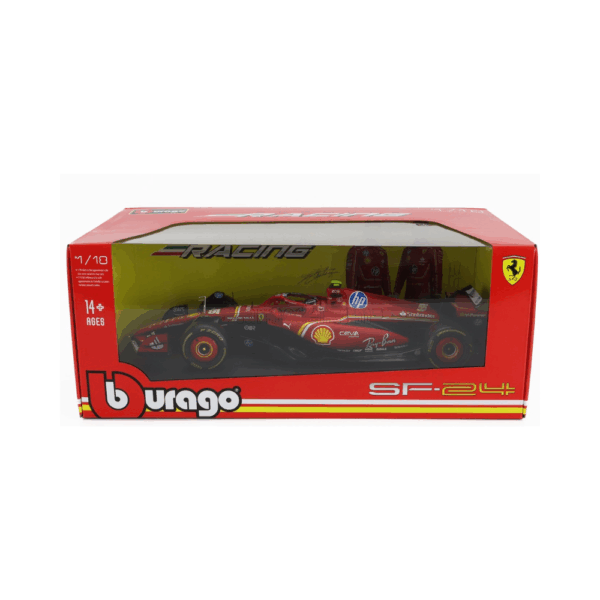 Bburago 1/18 F1 Model Car SF-24 Team Scuderia Ferrari #55 Season 2024 Carlos Sainz jr. 18-16815-S