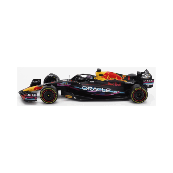 Bburago 1:24 F1 Model Car Red Bull RB19 2023 #1 MAX VERSTAPPEN With Pilot and Showcase 18-28030-V-MIAMI