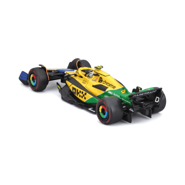 Bburago 1/43 F1 Model Car (Premium Version) McLAREN MCL38 2024 MONACO GP Senna livery 30th anniversary #4 Lando Norris 18-38215