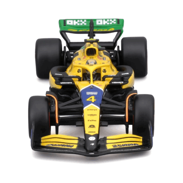 Bburago 1/43 F1 Model Car (Premium Version) McLAREN MCL38 2024 MONACO GP Senna livery 30th anniversary #4 Lando Norris 18-38215