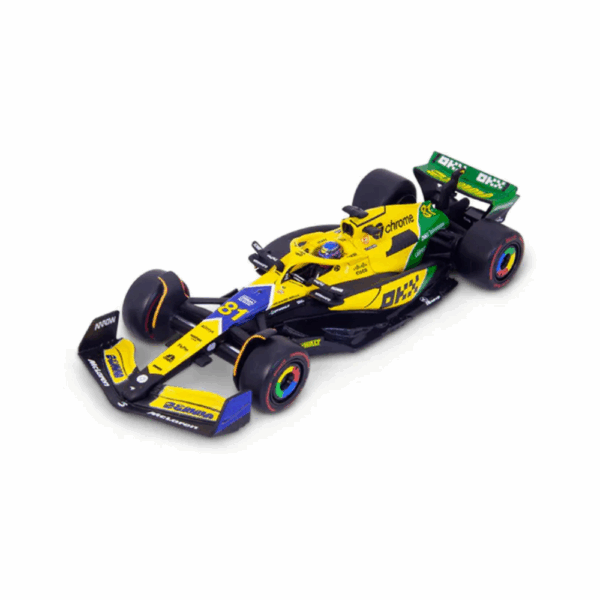 Bburago 1/43 F1 Model Car (Premium Version) McLAREN MCL38 2024 MONACO GP Senna livery 30th anniversary #81 Oscar Piastri 18-38215