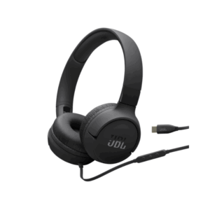 JBL Tune 520C USB-C Wired Headphones (Black)